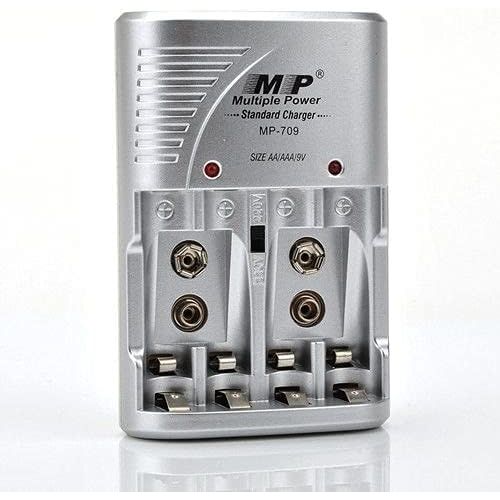 product_image_name-Generic-شاحن بطارية ايه ايه/ايه ايه ايه 9 فولت Ni-MH/Ni-CD طراز MP-709 فضي-1