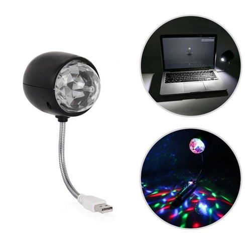 تسوق Rotating RGB LED Stage Lighting with 3W Book Light,USB Powered(Black)  اونلاين | جوميا مصر