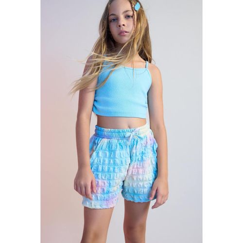 Defacto Crew Neck Basic Solid Tank Top Girls Kids