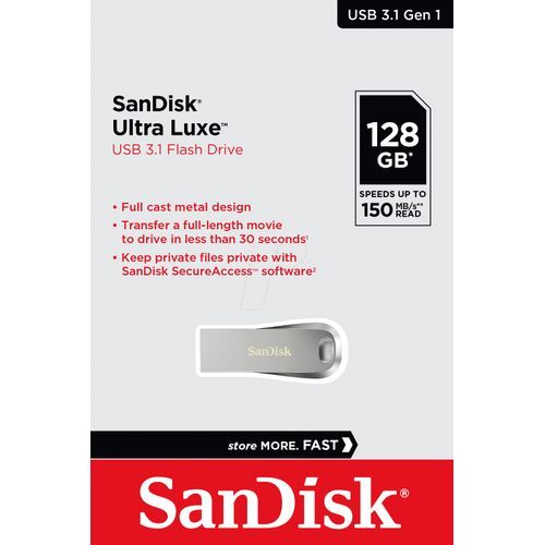 Buy Sandisk Ultra Luxe 128GB USB 3.1 Flash Drive in Egypt