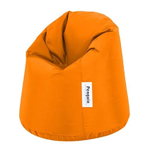 Retro Vinyl Bean Bag in Orange