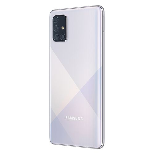 Samsung Galaxy A71 - 6.7-inch 128GB/8GB Dual SIM 4G Mobile Phone - Prism Crush Silver + Gifts
