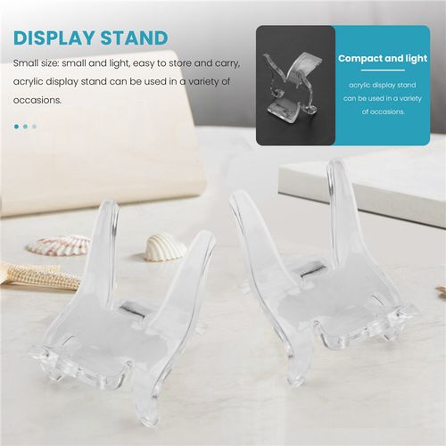 20 Pcs Acrylic Display Small Collectibles Display Stands for