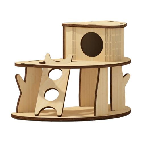 Generic Hamster Hideout House Guinea Pig Hut Cage Accessories
