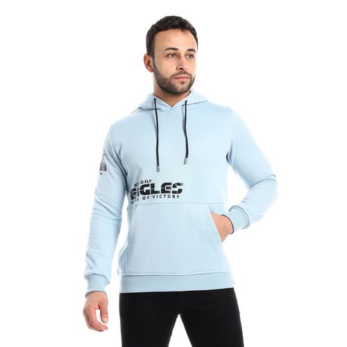 Make your day hoodie light blue clearance