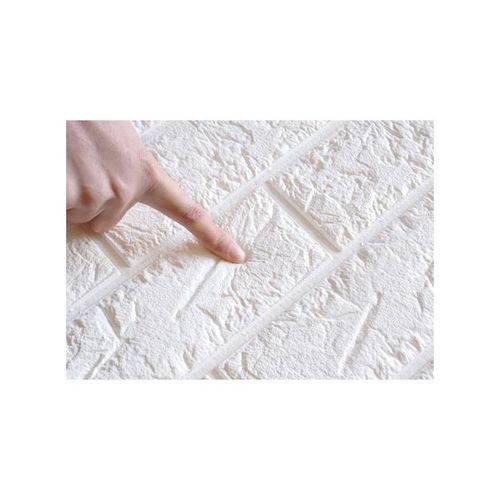 product_image_name-Generic-ملصقات حائط حجري سميك ثلاثي الابعاد ذاتي اللصق - أبيض-3