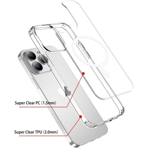 product_image_name-Generic-غطاء لجهاز iPhone 11 Pro بحجم 5.8 إنش متوافق مع Mag-Safe، مقاوم للخدوش، هيكل واقٍ مانع للانزلاق، غطاء شفاف بأسلوب كلاسيكي-8