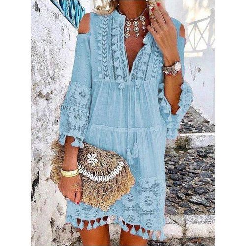 Lace and tassel dress sale