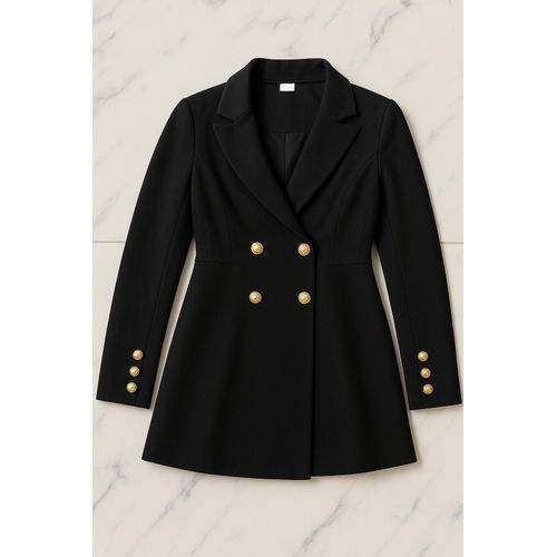 product_image_name-SHEIN-معطف شتوي أنيق للبنات بأزرار ذهبية - مثالي للمناسبات والعطلات - مقاس 8 سنوات-2