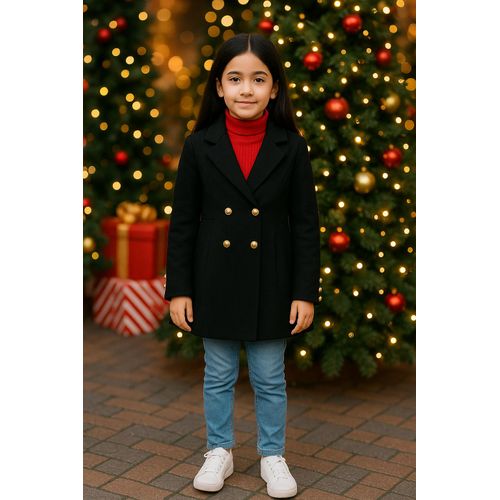 product_image_name-SHEIN-معطف شتوي أنيق للبنات بأزرار ذهبية - مثالي للمناسبات والعطلات - مقاس 8 سنوات-3