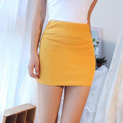 Luxury Yellow Taffeta Half Long Satin Skirt With Pleats Custom Made For  Celebrity Parties 2015 New Arrival From Yateweddingdress, $39.7 | DHgate.Com