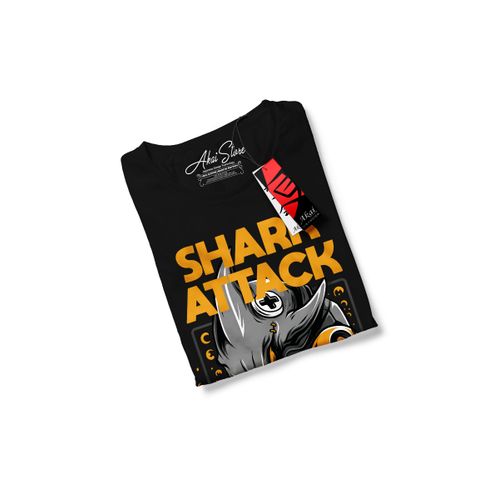 product_image_name-AKAI-اكاي ستور تيشيرت قطن درجة اولى للرجال - اسود-4