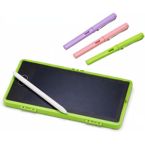 product_image_name-Generic-حافظة أقلام رسم، شاشة كتابة، علبة أقلام، جهاز لوحي تعليمي مزود بقلم، قفل الشاشة، مسح بمفتاح واحد، حماية للعين، خفيف الوزن، تخزين مثالي للدراسة المدرسية والسفر، مع 3 أقلام رصاص تدوم طويلاً (اخضر)-1