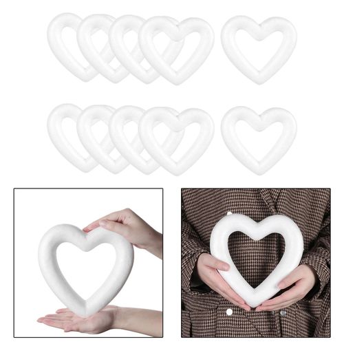 heart shape foam craft balls Polystyrene Sphere Foam Heart Shapes Foam Heart