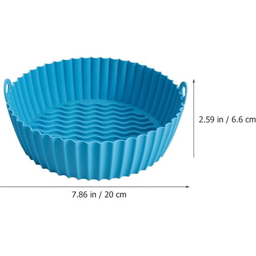 product_image_name-Generic-صينية طهي دائرية - صينية طهي سيليكون متعددة الاستخدامات لمقالي الهواء، مثالية للكيك والبيتزا والمزيد، مقاومة للحرارة وسهلة الاستخدام. (4 قطع من اللون المبين)-6