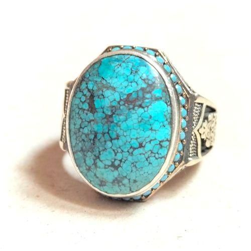 product_image_name-Generic-Very Rare Genuine Rare Turquoise Silver Ring-2