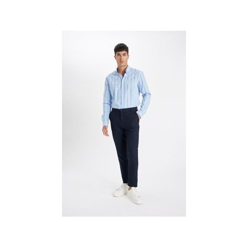 product_image_name-Defacto-Man Slim Fit Trousers - Navy-4