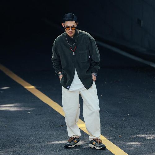 White Hip-Hop Streetwear Cargo Pants