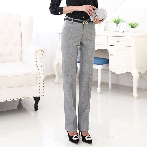 Fashion (Light Gray Pants)Lenshin Plus Size Formal Adjustable