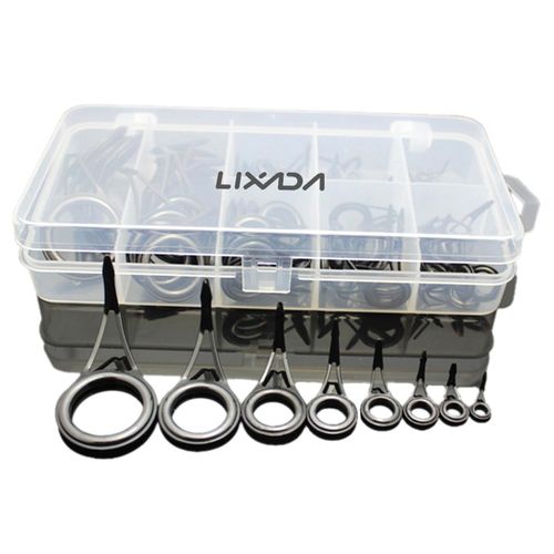 Generic Lixada 75pcs Various Sizes Fishing Rod Guide Tip Fishing Line  Spinning Guide Eyes Rings Tip Top Repair Kit Set @ Best Price Online