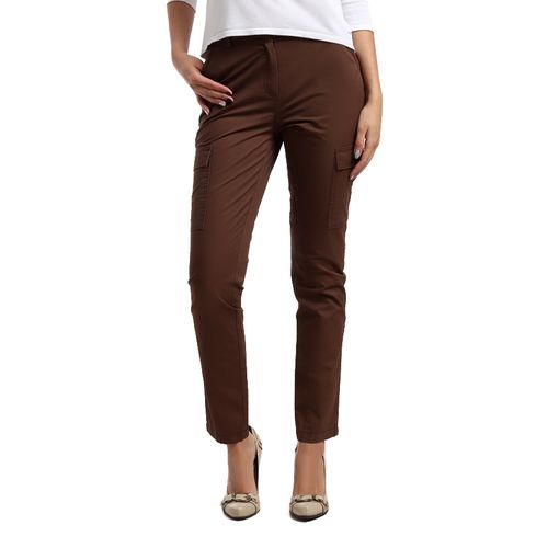 Buy ST ESLA - Zipped Solid Pants - Khakhi in Egypt