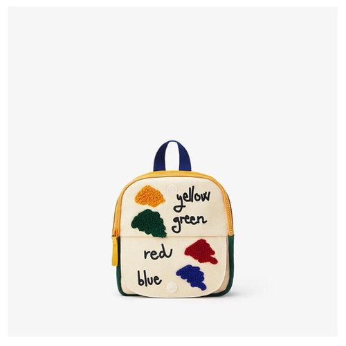 Embroidered Sun Long-necked Small Dinosaur Backpack With