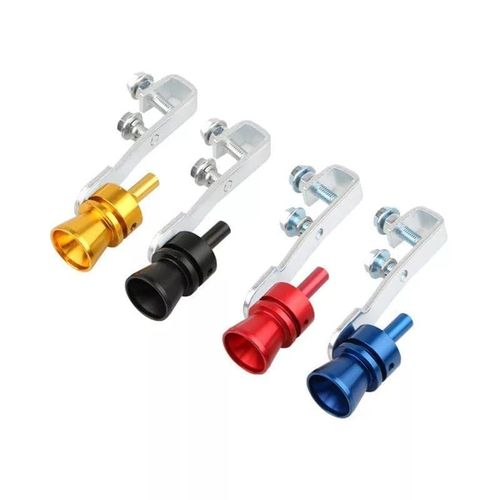 2pcs Turbo Whistle, Turbo Whistle,car Turbo Sound Exhaust Whistle Pipe  Exhaust Blow-off Valve Simulator Red Xl