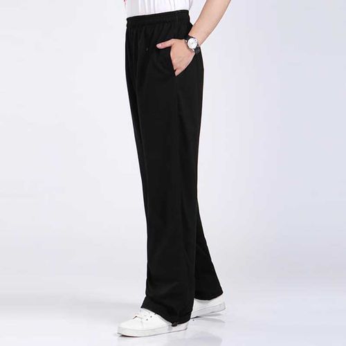 Solid Black Plus Size Sweatpants (Women's) 