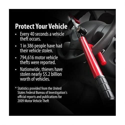 product_image_name-Generic-قفل عجلة القيادة للسيارة - يثبت فى الدركسيون - احمر-3