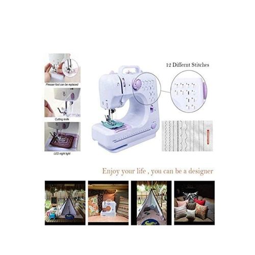 product_image_name-Ebasket-ماكينة خياطة محمولة، ماكينة خياطة كهربائية صغيرة، 505A أبيض/أرجواني-3
