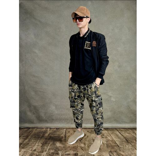 TRENDY ARMY STYLE ELASTIC JOGGER CARGO PANTS FOR MEN