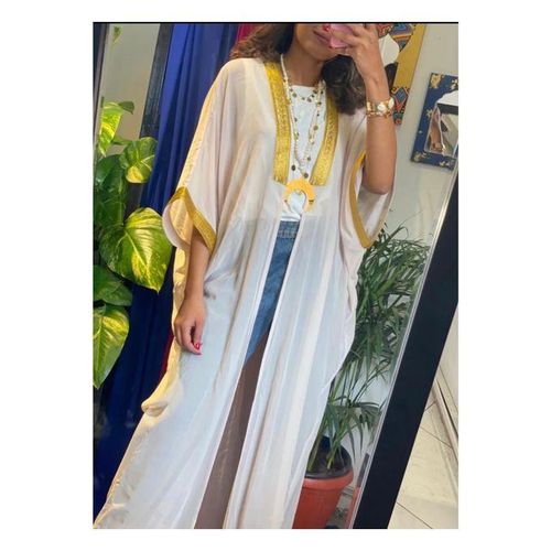 product_image_name-Sun Set-عباءة كفتان سون سيت المطرزة باللون الذهبي من الشيفون - أبيض-4