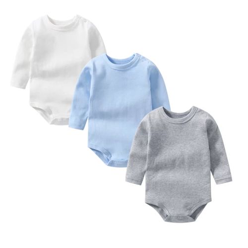 اشتري Funny Bunny - (3) Basic Sleeves Snap Closure Bodysuit - New Born في مصر