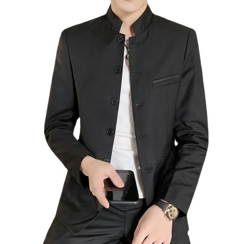 Chinese collar sale suit jacket