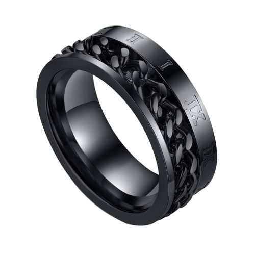 Roman numeral store spinner ring