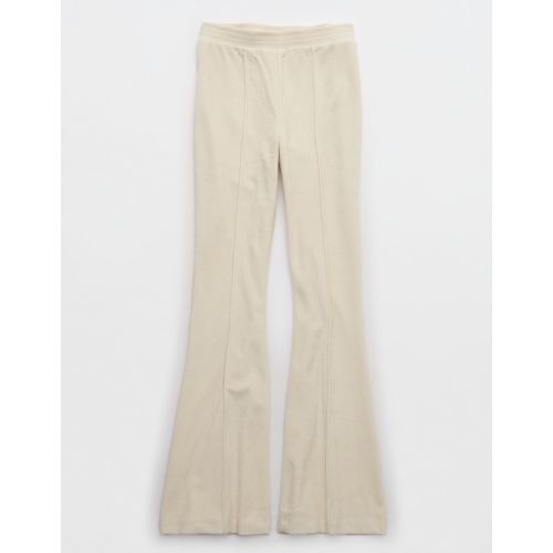 Aerie Groove-On Rib Velour Flare Pant