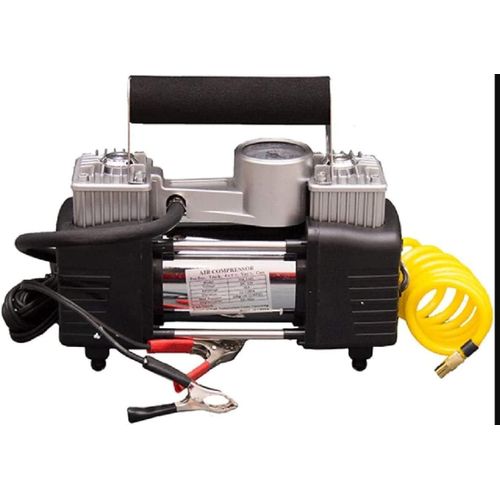 product_image_name-Generic-Car 2 Cylinder Air Compressor ,12V, for car Tires ( Camel )-1