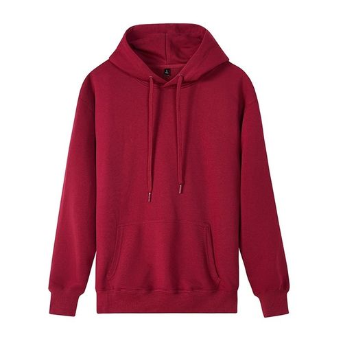 Generic Solid Hoodie Unisex - Dark Red @ Best Price Online | Jumia Egypt