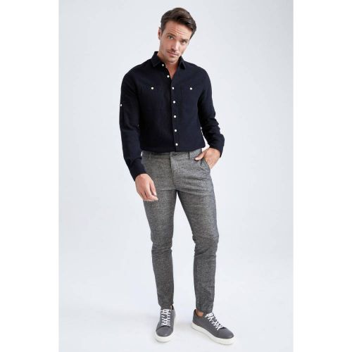 product_image_name-Defacto-Man Tailored Fit Trousers - Grey-3