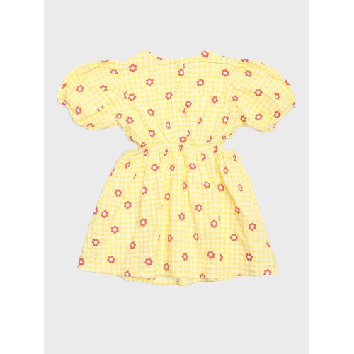 product_image_name-LC Waikiki-فستان قصير الأكمام للأطفال من LC Waikiki بنقشة مربعات-3