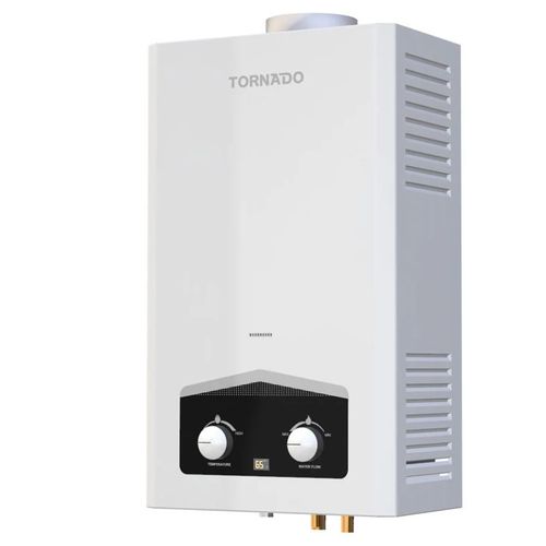 Buy Tornado Gas Water Heater 6 Liter Digital, Petroleum Gas, White GHM-C06CTE-W in Egypt