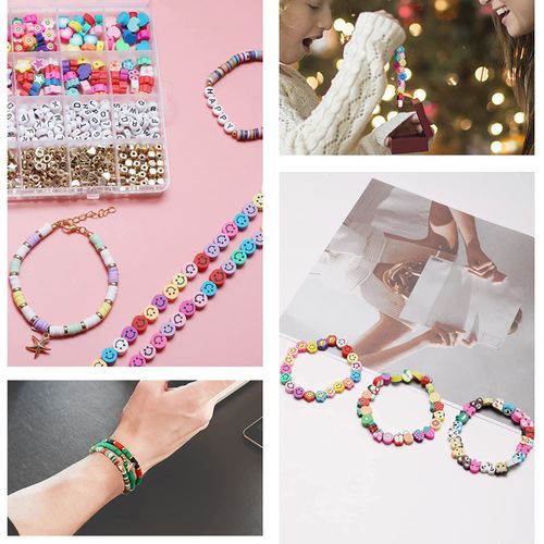 Friendship Bracelet Making Kit Jewelry Making Kit Alphabet Beads Girls Gift  Beads Kit Letter Beads Embroidery Floss Kids Beads Bracelets 