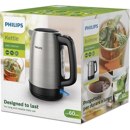 product_image_name-Philips-Kettle  - 1.7L, 2200W, Stainless Steel - HD9350/90 -silver&black-2