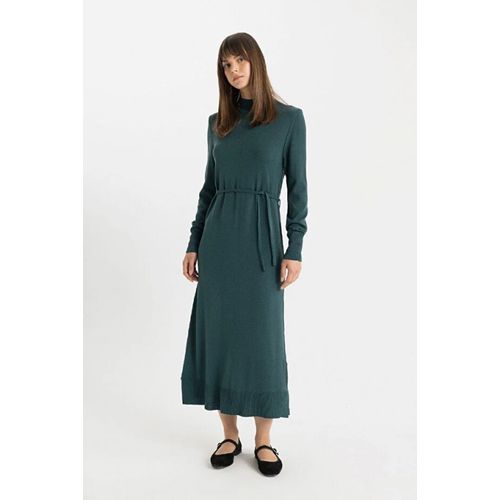 product_image_name-Defacto-Long Sleeve Dress For Woman - Green-1