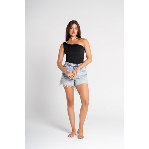 OUTDATED One Shoulder Top - Black - image 2