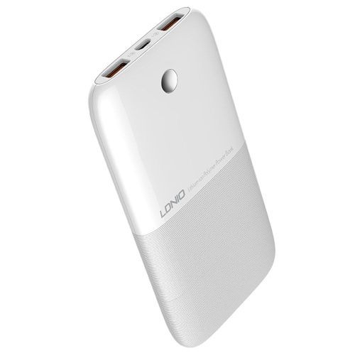 PR1009 Dual USB 10000 MAh Power Bank - White