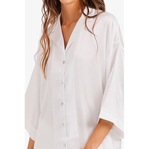 Carina Contrast-Button Satin Set - image 5