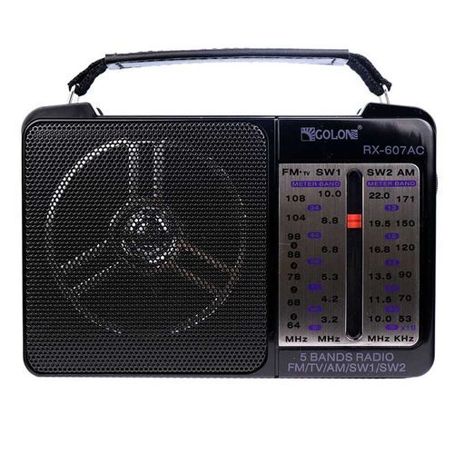 Buy Golon 607-Classic Mini Electric  Radio - Black in Egypt