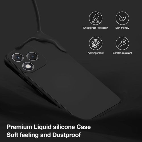 product_image_name-Generic-Case for Honor 400 Lite, Silicone Case with Camera Lens Full Protection, Shockproof Protective Case with Microfiber Lining -Black-3