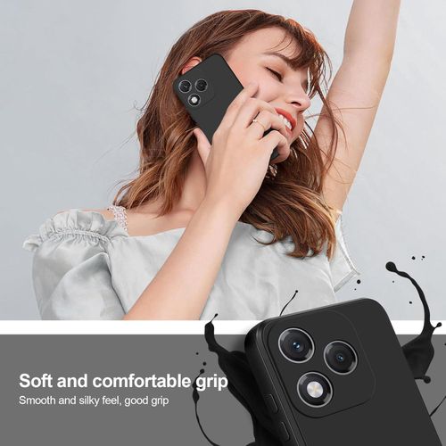 product_image_name-Generic-Case for Honor 400 Lite, Silicone Case with Camera Lens Full Protection, Shockproof Protective Case with Microfiber Lining -Black-4